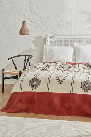 Karaca Home Raya Çift Kişilik Pamuk Battaniye Kremit 200.22.04.0212