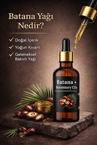 Safvital Batana Yağı Saç Dökülmesine Karşı Güçlendirici & Gürleştirici Bakım Yağı 50 Ml Biberiye+co2