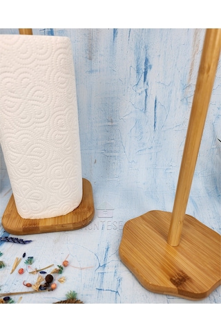 Ahşap Bambu Kağıt Havluluk Ahşap Peçetelik Mutfak Düzenleyici 2li