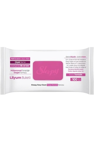 Yüzey Temizlik Havlusu 100 Adet Lilyum Pembe