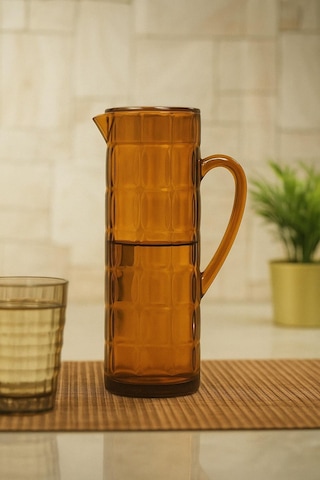 Akrilik Allegra 1,5 Lt Bal Sürahi Buzdolabı Kapak Rafına Sığar