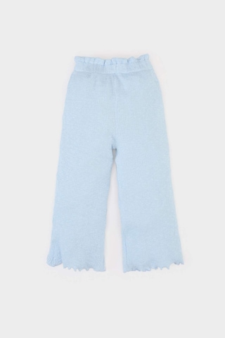 DeFacto Kız Bebek 2'li Takım Çiçekli Müslin Uzun Kollu Bluz Beli Lastikli Geniş Bol Paça Pantolon E5708A525SPER98 Ekru