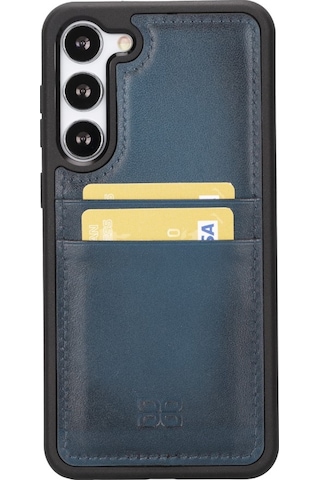 Bouletta Samsung Galaxy S23 Uyumlu Deri Arka Kapak FXCP BRN4EF