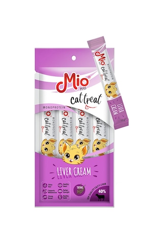 Mio Kedi Ödül Krema - Ciğerli 4'lü Paket