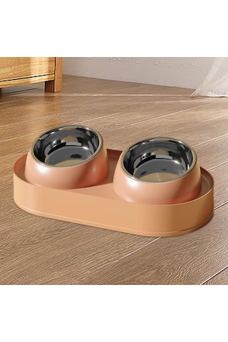 Homyl Çift Su Ve Mama Kaseleri, Köpek Yemekleri Pet Paslanmaz