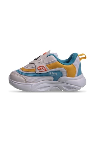 M.P One MP One Glowstep Bebek Velcro Beyaz-mavi Sneaker-beyaz - Mavi 21 Beyaz - Mavi
