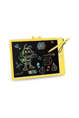 Trendooze Gaojunshop01 Mavi 10 Inç Lcd Eğitici Yazı Tahtası Yeniden Kullanılabilir Çizim Tahtası Mavi Öğrenci İçin Elbisesiz Mavi