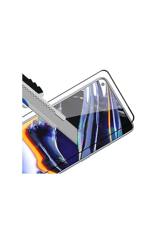 Realme 7 Uyumlu Zore Kenarları Kırılmaya Dayanıklı Cam Ekran Koruyucu