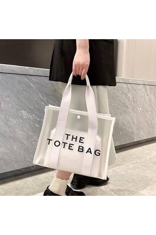 Dofolink Kadınlar İçin 2'li Transparan Pvc Çanta - Günlük Kullanim, İş Ve Seyahat İçin Çok Renkli