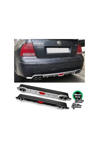 Vw Bora Uyumlu Difüzör Difizör Reflektörlü Siyah Ve Gri Renk Seçenekli