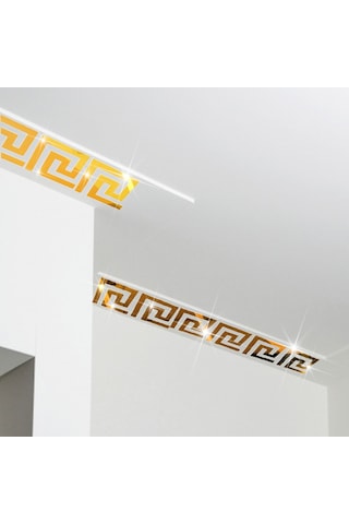 Dekor Süs Labırent 20Adet 4X4CM Pleksi Dekoratif Bordür Altın