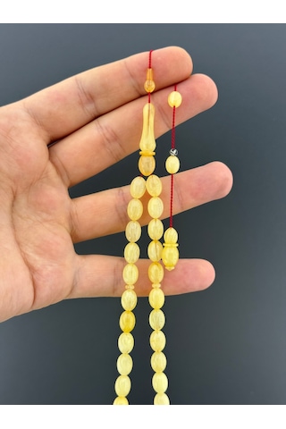 Muri Tesbih Ümit Demir 14,05gr Eski Osmanlı Habbeden Baga Beyzi Kesim 7x10mm