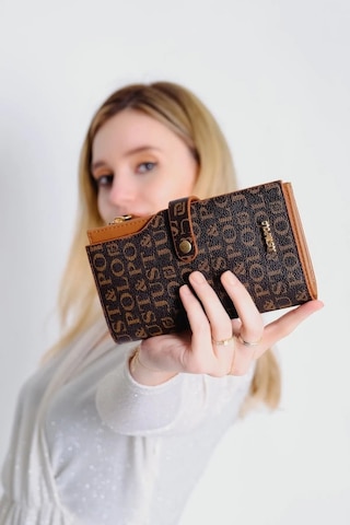 Kadin Cuzdan Kartlik Fermuarli Cuzdan Yeni Sezon Kadin Cuzdani Kahverengi Just Polo 09mh