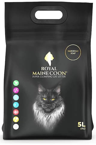 Royal Maine Coon Marsilya Sabunu Kokulu Perlit Kedi Kumu 5 L