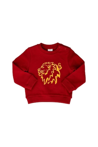 Galatasaray Lisanslı Bebek Kırmızı Uzunkol Sweat Ahşap Kutulu Kırmızı