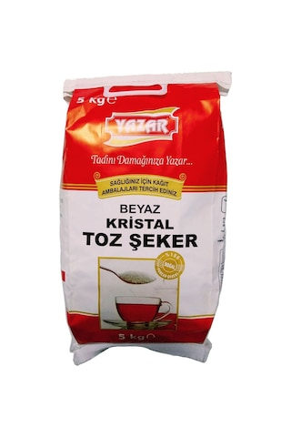 Yazar Kristal Toz Şeker 5 Kg + Pastalık Böreklik Un 5 Kg