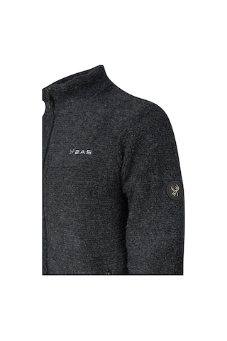 2as Hanoi Erkek Dik Yaka Havlu Merino Sweatshirt Siyah Siyah