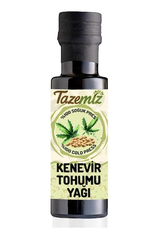 Tazemiz Soğuk Sıkım Kenevir Tohumu Yağı 100 ML Tazemiz Soğuk Sıkım Kenevir Tohumu Yağı 100 ML