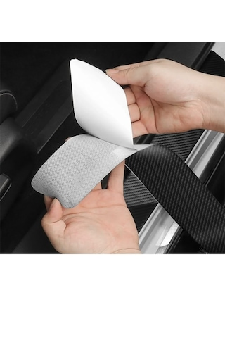 Point Araç İçi Karbon Kapı Eşik Bandı Kapı Eşiği Folyo  Hava Kanallı İthal 4'lü Set -