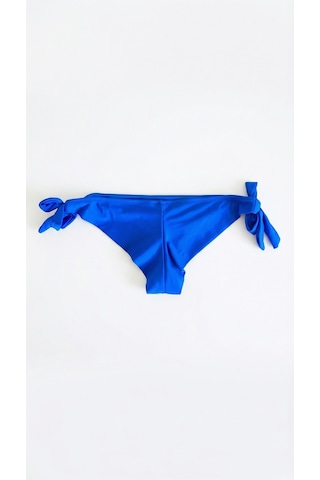 Zi Mavi Kalın Ipli Bağcıklı Brazian Bikini Altı