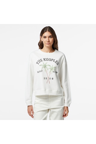 The Kooples Classic Kadın Ekru Sweatshirt Bej