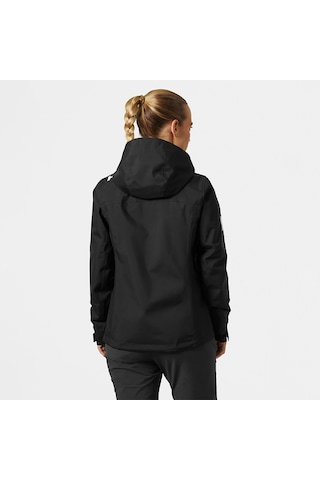 Helly Hansen Crew Hooded Midlayer 2.0 Kadın Siyah Kapüşonlu Mont Siyah