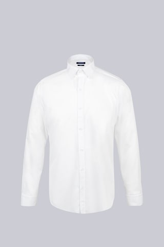 Hatemoğlu Beyaz Slim Fit Düz Slim Yaka Pamuklu Uzun Kollu Spor Gömlek 32873 4111993