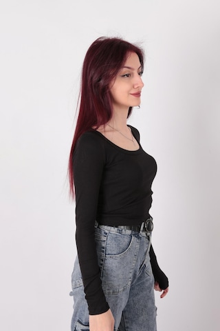 Busem W0011619 Kadın Bluz Siyah