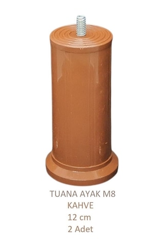 Tuana Ayak 12 cm M8 Cıvatalı Kahve (2 Adet)