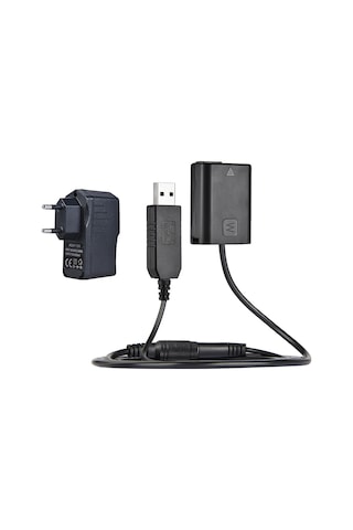 Dofolink Sony Kameralar İçin Np-fw50 Sahte Batarya + 5v 3a Ac Adaptörü Eu Şarj Aleti, 100-240v - Kısa Devre, Aşırı Gerilim Ve Akım Koruma