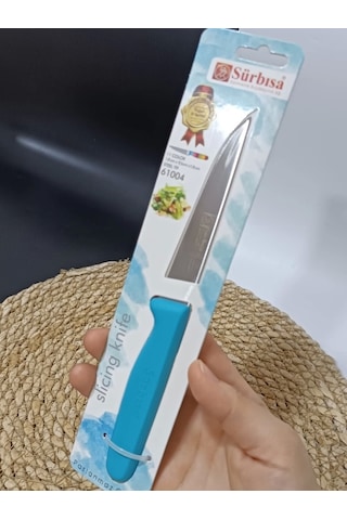 Sürmene 61004 Mutfak Bıçağı 9,50 Cm Turkuaz Çok Renkli