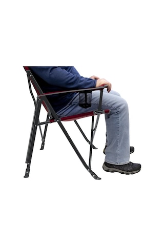 Gci Outdoor Sunshade Comfort Pro Chair Güneşlikli Katlanır Plaj Sandalyesi Kırmızı Kırmızı