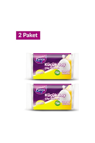 Güçlü Çöp Torbası Küçük Boy 30'lu 40 X 50 Cm İkili Set