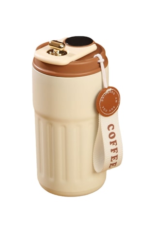 Akıllısıcaklık Göstergesi 316 Paslanmazçelik Termos Bardak-beyaz Kahve 1