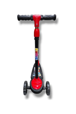 3 Tekerlekli Led Işıklı Çocuk Scooter Kırmızı