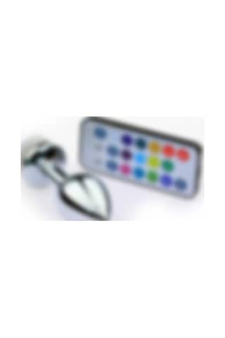 Odins Shop Uzaktan Kumandalı Led Işıklı Büyük Boy Çelik Anal Plug