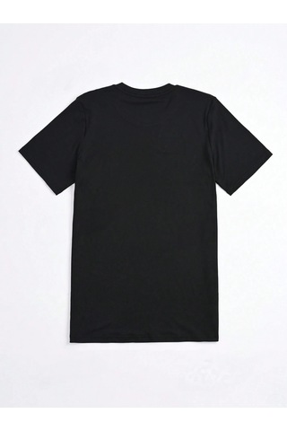 Cute Angel T-shirt - Siyah Baskılı Oversize Bisiklet Yaka Kısa Kol Tişört Siyah
