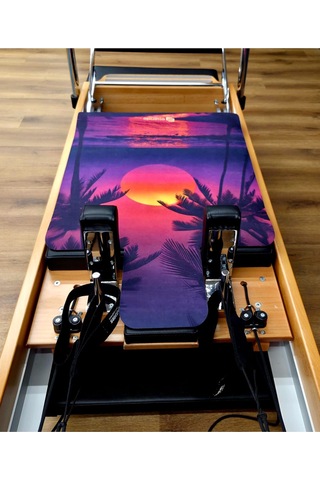 Reformer Pilates Mat ' Kaymaz' -'summer Sunset' Renkli