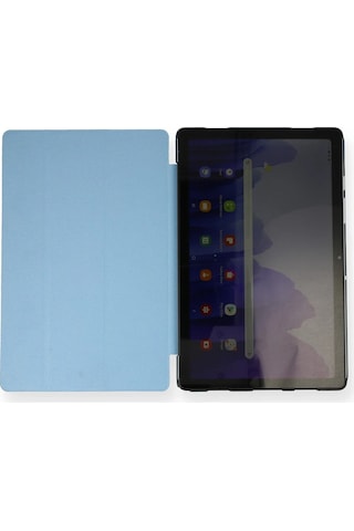 Newface Samsung Galaxy Uyumlu T970 Tab S7 Plus 12.4 Kılıf Tablet Smart Kılıf Semeglbl - 16 - Mavi