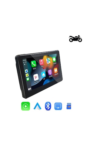 7'' Carplay Motosiklet Gidon İçin Su Geçirmez Navigasyon Akıllı Ekran İos Ve Android Uyumlu