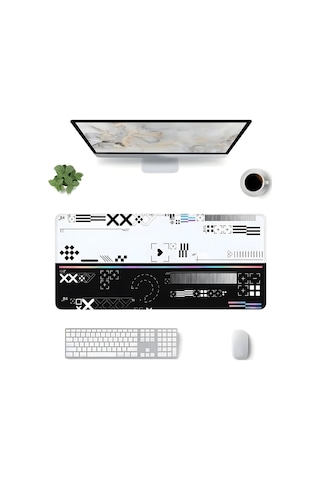 8 Farklı Desenli Baskılı Model Black Deer Xxl Gaming Mouse Pad 90x40 Cm Dikişli Kenar, Kaymaz Taban, Dijital Tas 81049590