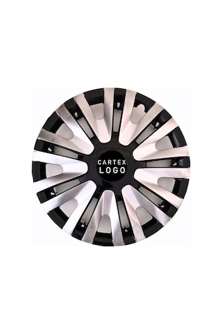 Volkswagen Caddy 15'' Inç Gri - Siyah 4lü Set Jant Kapağı Çelik Jant Görünümlü