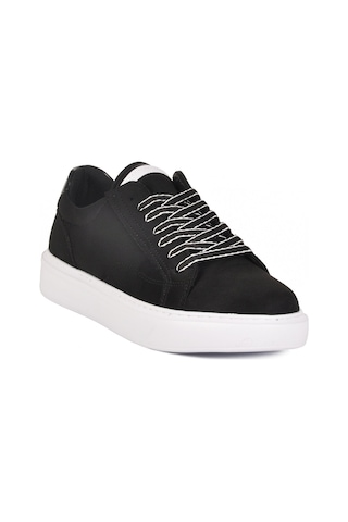 Siyah Süet Bağcıklı Hafif Erkek Sneaker 539 M Siyah Süet