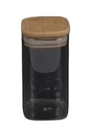 Şener Şnr 400901 Bambu Kapak Kare Kavanoz 450 Ml