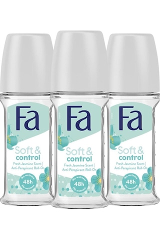 Fa Soft&Control Roll-On Deodorant 50 ML x 3