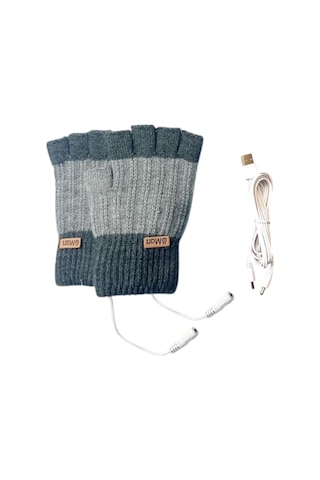 Suntek Usb Isıtmalı Eldivenler Bilgisayar Ofis İşleri Gri Gri