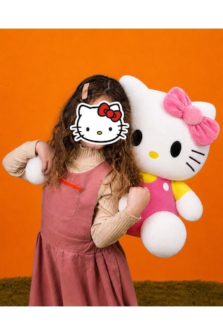 Hello Kitty Peluş Oyuncak Yeni Seri 50cm- Yumuşak & Sevimli Açık Pembe