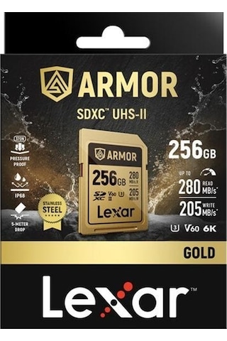 Lexar 256gb Armor Gold Uhs-ıı Sdxc Hafıza Kartı