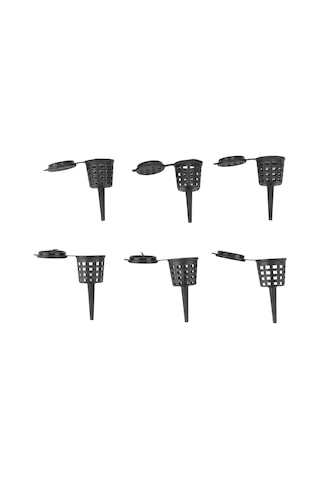 Tenfowee 100 Adet Kapaklı Bitki Gübre Sepeti, Tüp Sistemiyle Bitki Köklerine Yavaş Salım, Plastik Materyal, Bonsai Ve Saksı Bitkileri İçin