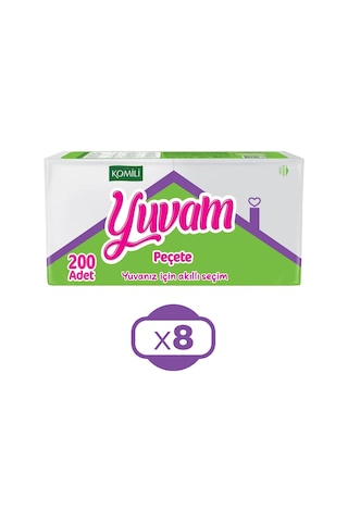 Komili Yuvam Peçete 200 Lü X 8 Adet